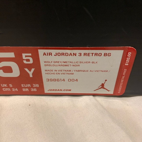 Air Jordan 3s retro wolf grey - Picture 3 of 8